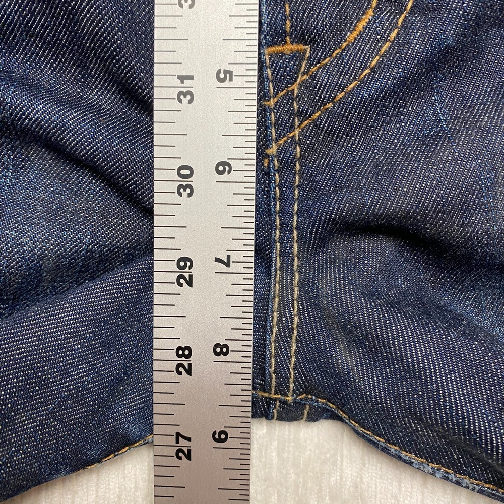 Western Glove Works 1921 Straight Jeans Women 29x32 Blue Cotton Stretch Low Rise - Picture 8 of 15